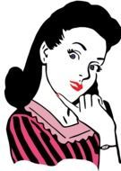 Retro stylish housewife