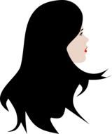 beautiful girl's face in the dark