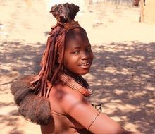 portrait of a namibian woman