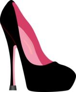 black stiletto shoes