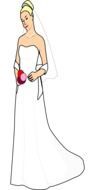 bride dress drawing