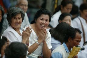 happy people in thailand