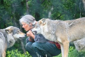 the woman and the wolves