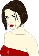 drawing of a girl with a beautiful face