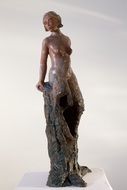 sculpture of woman-tree