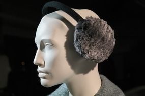 fur ear warmer