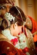 Honey wedding rituals woman in bright dress
