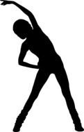 fitness sport woman drawing