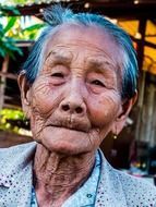 portrait of a woman in Thailand