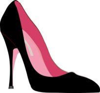 high heels with pink insole