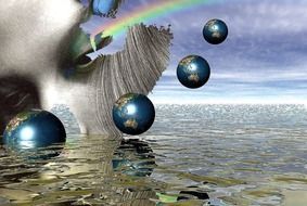 earth graphic drawing