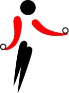 woman's symbol in gymnastics