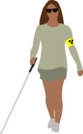 blind woman