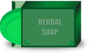 curd soap in a green box