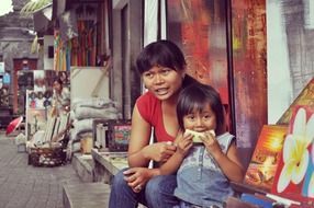 Asian family