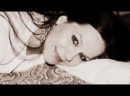 portrait of a woman in sepia