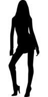 woman sexy posing drawing