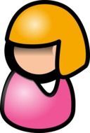 female figure on a white background