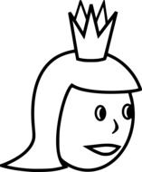 drawing princess with crown