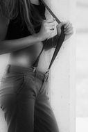 girl with a slim waist