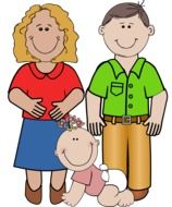 drawing of a happy family