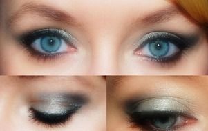 eyes collage with makeup