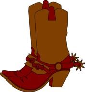 Picture of brown cowboy boots