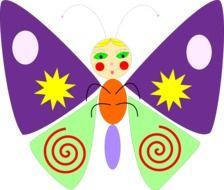 butterfly funny cartoon drawing