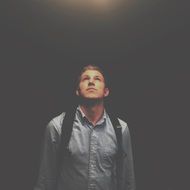 Young man with the backpack