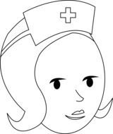 painted nurse face