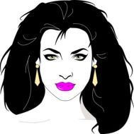 clipart of the fashionable woman