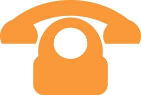 yellow retro telephone as a graphic image