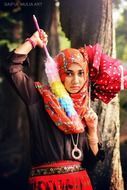 Portrait of Islamic girl