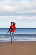 fitness beach female fun girl
