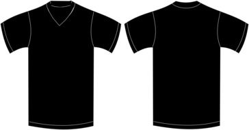 drawings of black t-shirts