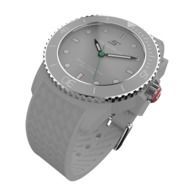 precise wristwatch with strap grey colored