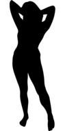 black female silhouette