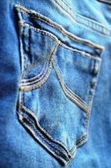 indigo jeans pocket