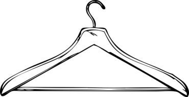 clothes hanger drawing