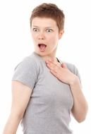 surprised face girl