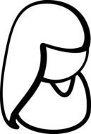 symbol of a woman drawn