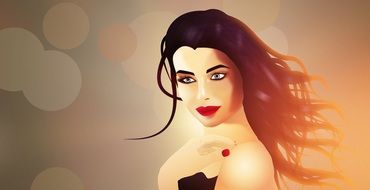 graphic image of a glamorous beauty