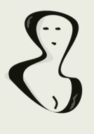 graphic image of an unusual female portrait