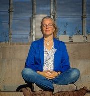 Woman in the meditation