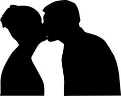kiss tenderness drawing