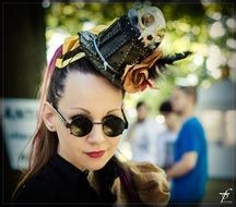 woman beautiful portrait face hat