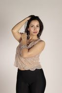 female model with black hair