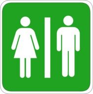 man and woman toilet icon drawing