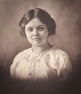 vintage portrait of a young girl