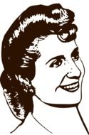 painted portrait of Evita Peron